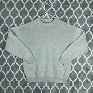 Castaway Sweater Men Medium Gray Crewneck Pullover Made In USA